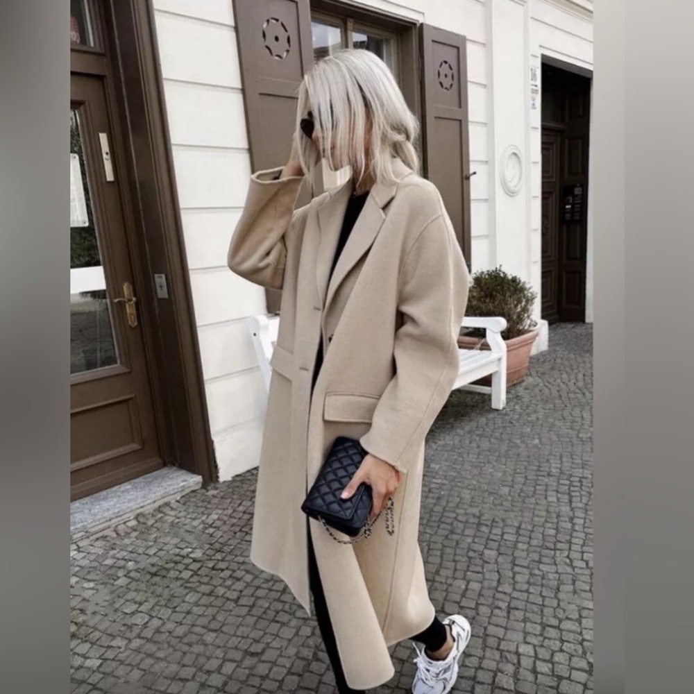 ZARA ZW COAT in Camel, Size M-L, new without tags, never worn